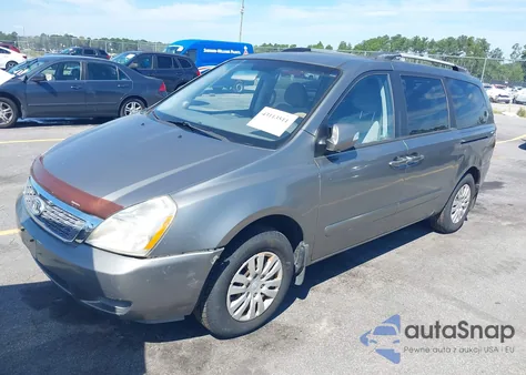 2012 Kia Sedona Lx z USA, uszkodzony, nr VIN KNDMG4C79C6427241